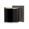 Besa Lighting Pogo Mini Sconce, Black/Inner Gold, Bronze Finish, 1x5W LED 1WS-7180GF-LED-BR - alternate 1